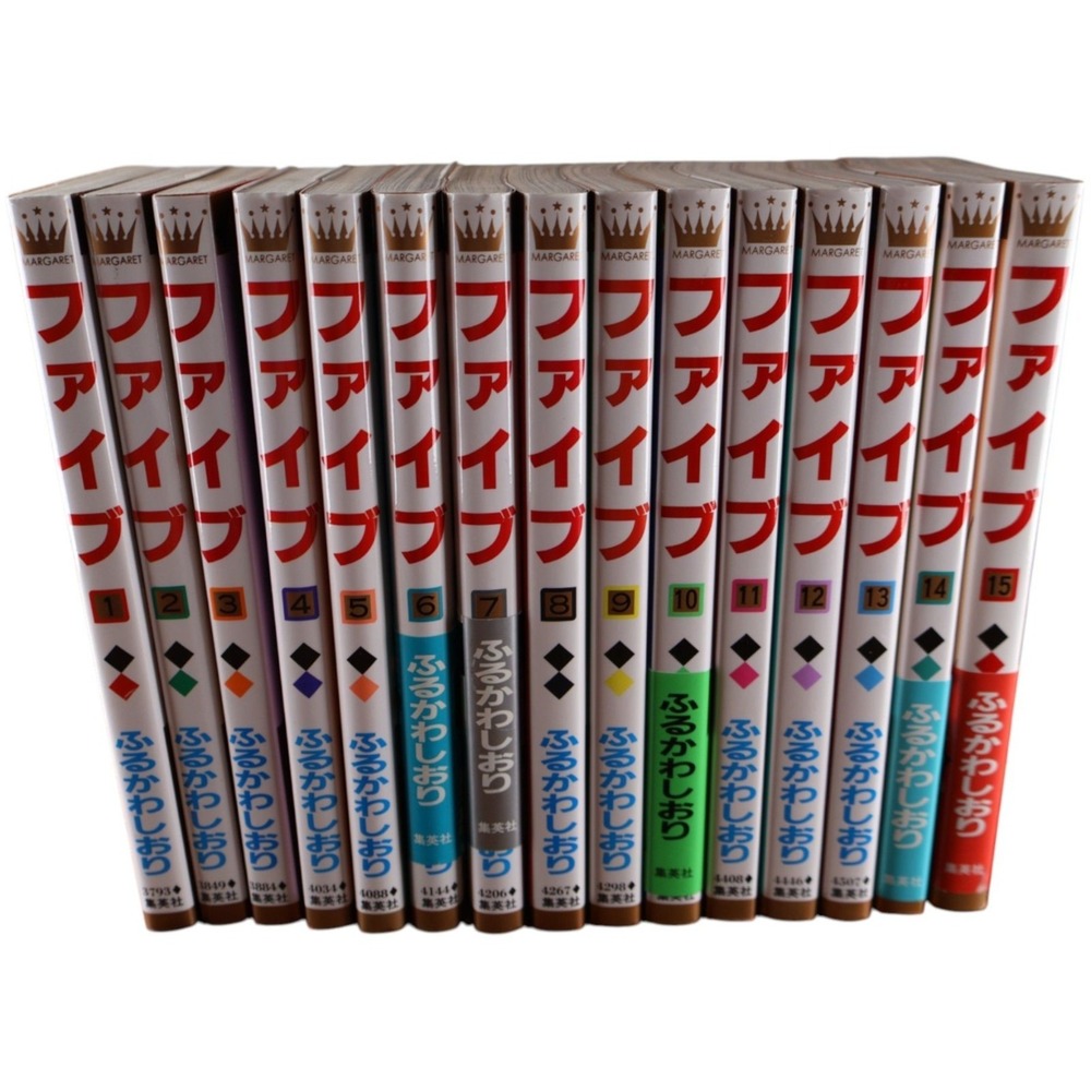Shueisha FIVE Manga Vol 1-15 Complete Set Shiori Furukawa Japanese Like New OBI